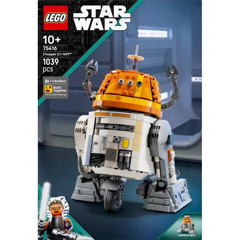 Set da costruzione LEGO Star Wars Chopper C1-10P modello droide astromeccanico 75416, 1039 pezzi, età 10+, altezza 220 mm