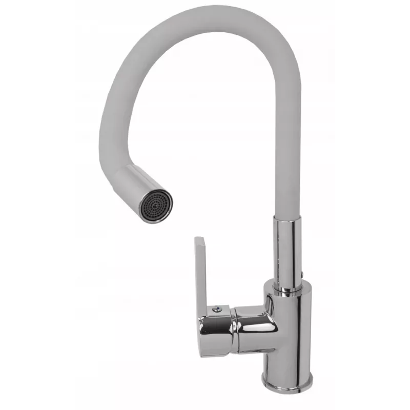 Rubinetto da cucina PYRAMIS Flessi grigio 090938001 - rubinetto da lavello orientabile