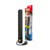 ACAR S8 nero 8 prese AC 230 V 5 m