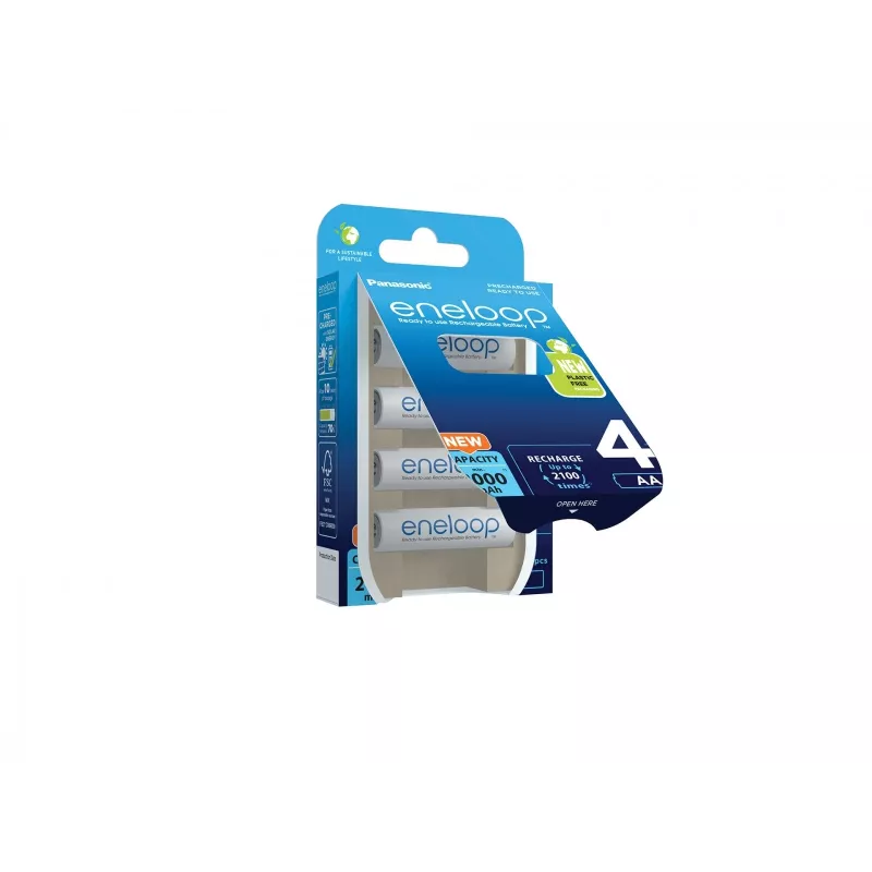 Batterie ricaricabili PANASONIC ENELOOP AA 2000 mAh 4 pz. (BK-3MCDE/4CP)