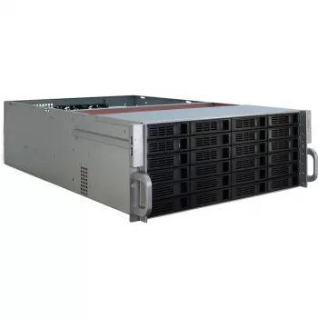 Case per server Inter-Tech 4U-4424 rack nero, argento