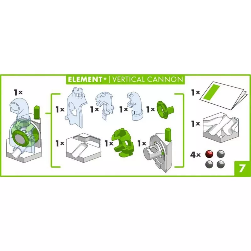 Ravensburger GraviTrax Elemento cannone verticale – espansione percorso (27465) per sistemi a biglie