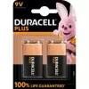 Duracell Plus batteria 9V (MN1604 / 6LR61), 2 pezzi