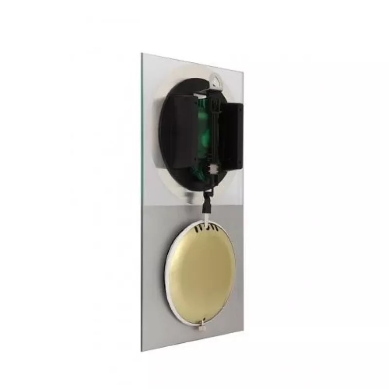 NeXtime orologio 3028 OP, 16x30,2 cm, da parete, vetro, argento