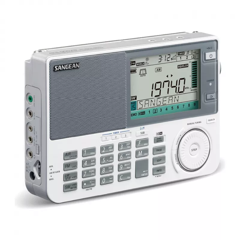 Radio portatile Sangean ATS-909 X2 — bianca — sintonizzatore digitale AM FM SW