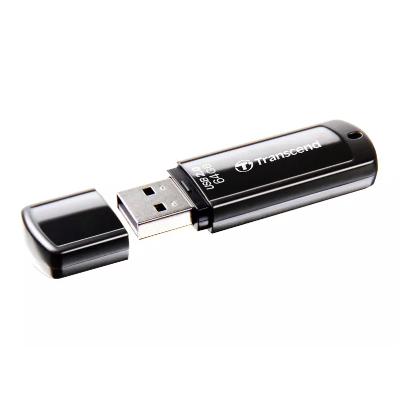 Chiavetta USB Transcend JetFlash 350 64GB, USB 2.0, nero