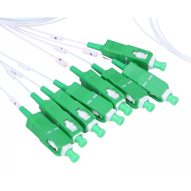 Splitter per cavo Extralink Splitter 1:8 PLC SC/APC 900µm 1,5m verde bianco