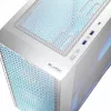 Case PC LOGIC Dart Pro Midi ARGB bianco — Midi Tower, ATX, 456×200×385 mm, GPU max 34 cm, altezza dissipatore CPU 155 mm, 3x120mm anteriore + 1x120mm posteriore, USB 3.0 x2, USB-C x1