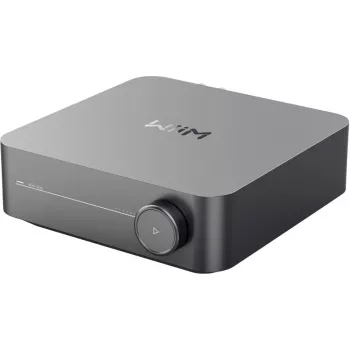 Amplificatore stereo per streaming WiiM Amp Pro grigio scuro — Wi‑Fi, Bluetooth 5.3, AirPlay 2, Spotify Connect, HDMI ARC, ingresso ottico, uscita sub