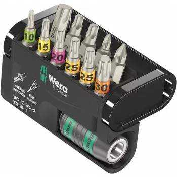 Wera Bit-Check 12 Wood TORX HF 1 set di inserti, 12 pz.