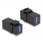 Modulo Keystone DeLOCK USB 3.0 A femmina a A femmina nero 1:1