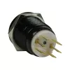 Lamptron LAMP-SW1913L-H interruttore antivandalo 19 mm, Blackline, verde