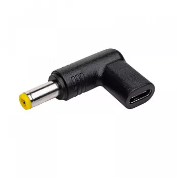 Akyga AK-ND-C01 adattatore di ricarica USB-C a DC 5,5 x 2,5 mm per notebook, 18,5-20 V, 100 W