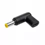 Akyga AK-ND-C01 adattatore di ricarica USB-C a DC 5,5 x 2,5 mm per notebook, 18,5-20 V, 100 W