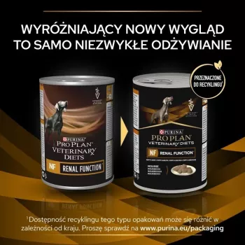 Cibo umido per cani PURINA Pro Plan Veterinary Diets NF Renal Function terapeutico, maiale, 400 g scatoletta