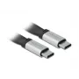 Cavo USB DeLOCK 85926 USB 3.2 Gen 2 0,22 m USB C nero argento