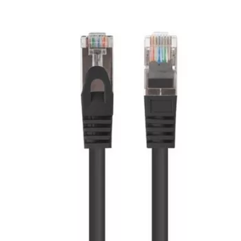 Lanberg cavo patch Cat.6 F/UTP 0,5 m nero testato Fluke confezione da 10 (F/UTP, CAT6, 0,50m), cavo di rete