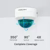 Foscam D4Z telecamera di sorveglianza IP per esterni, 4 MP, 1536p, Wi-Fi AC, LAN, bianca