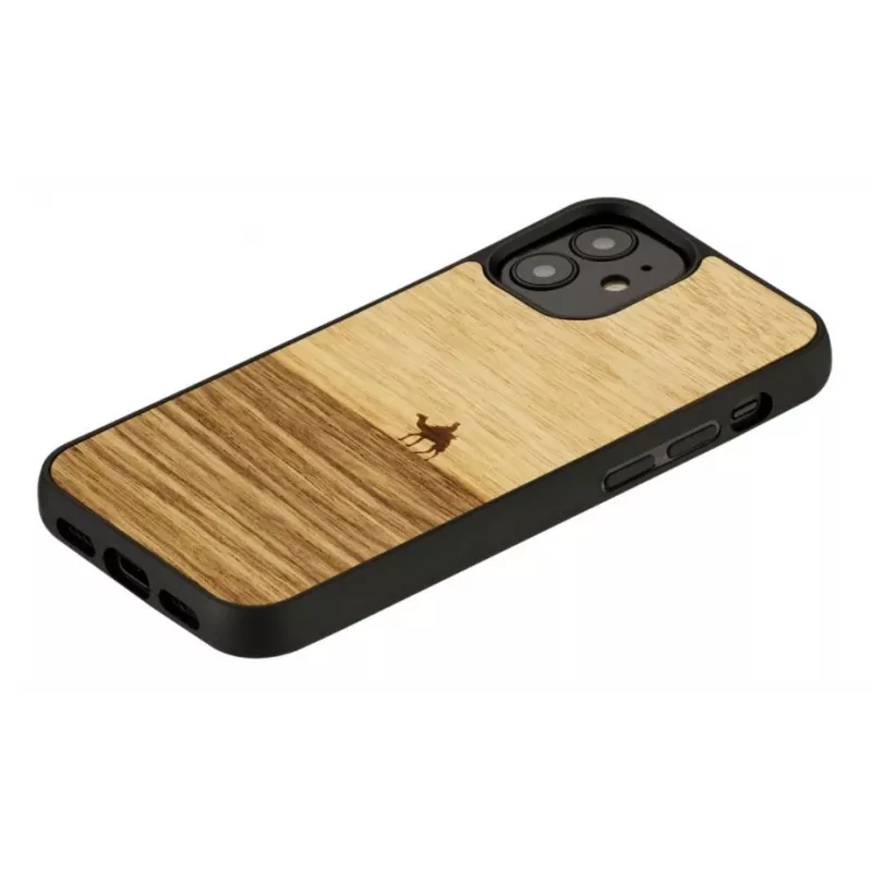 Custodia protettiva Man and Wood per iPhone 12 mini — Terra nero