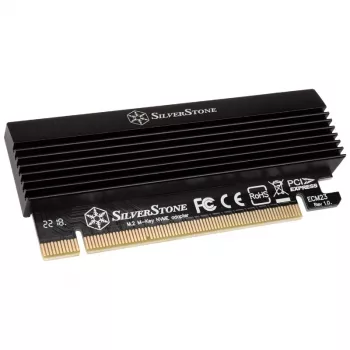Adattatore M.2 PCIe x4 con dissipatore SILVERSTONE SST-ECM23 — M.2 NVMe su PCIe x4 (con raffreddamento attivo)