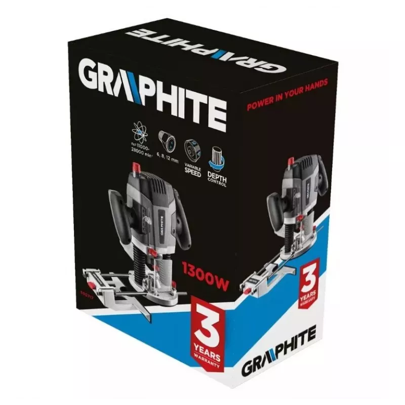 Fresatrice a mandrino verticale 1300W mandrino Grap344hite 6-12mm