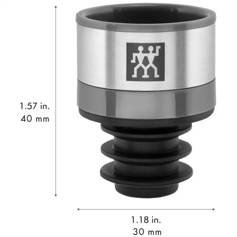 Pompa per la conservazione del vino ZWILLING Fresh & Save 36802-000-0 — grigio, plastica, altezza 40 mm, diametro 3 cm