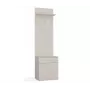 Appendiabiti top e shop DUO, colore cashmere, truciolare, 5 ganci, 1 cassetto, 35×50×57 cm