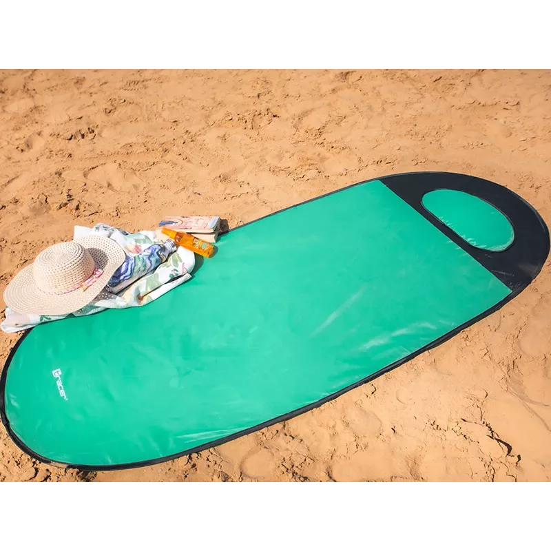 Stuoia da spiaggia TRACER Pop Up 46948 – stuoia pieghevole leggera e portatile color menta