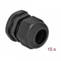 Pressacavo DeLOCK 60222 nero plastica 10 pz.