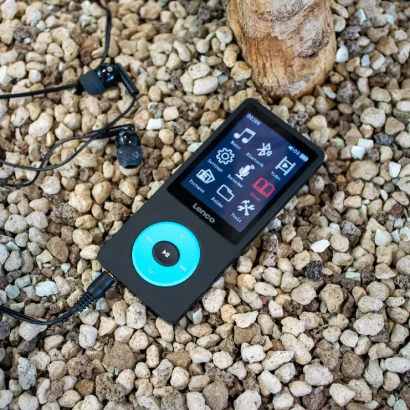 Lettore MP3 Lenco Xemio-860BU 8 GB nero blu LCD 18h di riproduzione