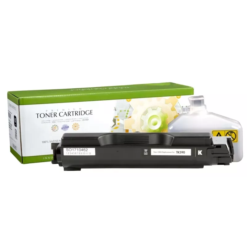 Cartuccia toner STATIC compatibile con Kyocera TK-590K nero compatibile 7.000 pagine