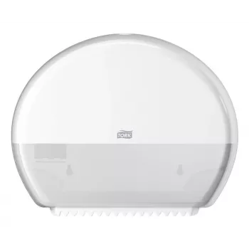 Dispenser asciugamani in carta Tork Mini Jumbo Roll 132×345×275 mm, bianco, MPN 555000
