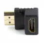 Adattatore HDMI GEMBIRD A-HDMI90-FML, HDMI a HDMI, adattatore ad angolo retto 90°, nero
