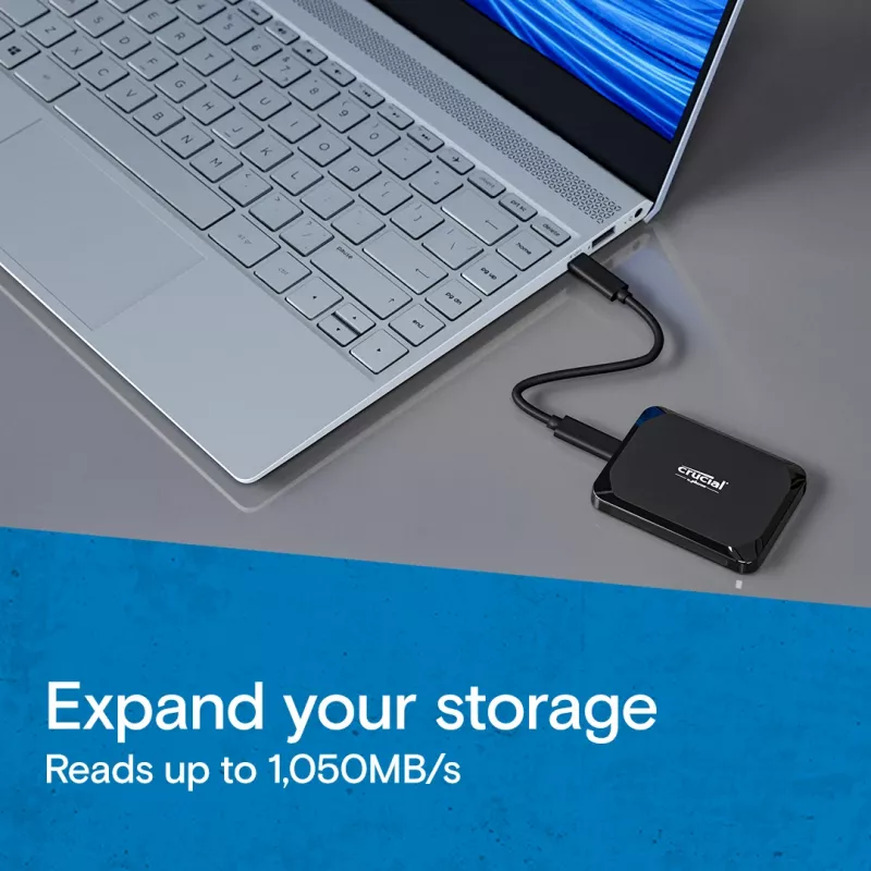 SSD esterno Crucial X9 2 TB USB Type-C 3.2 Gen 2 nero