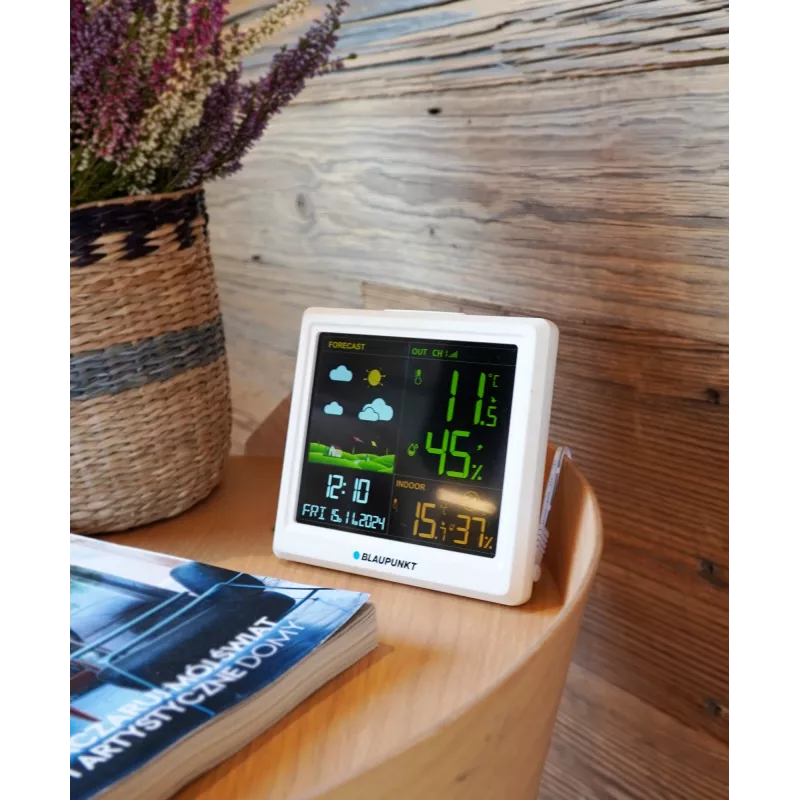 Stazione meteo BLAUPUNKT WS25WH – misurazioni interne/esterne, sensori wireless