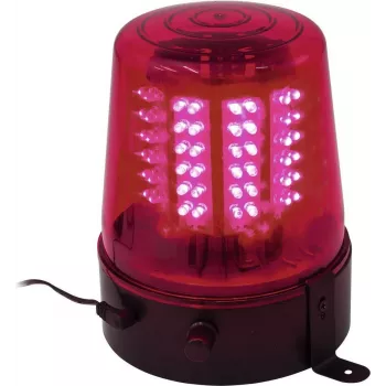 Luce LED da polizia EUROLITE 108 LED rossi – luce di avvertimento per veicoli di emergenza, 108 LED rossi