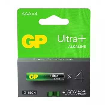 Batterie alcaline LR03/AAA GP ULTRA+ confezione da 4