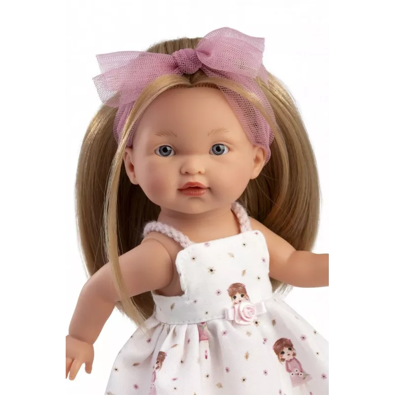 Bambola Llorens Valeria 28 cm – tratti realistici, corpo morbido, testa e arti in vinile