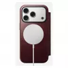 Custodia per smartphone Nomad Modern Leather Folio per Apple iPhone 17 Pro, 6,3 pollici (16 cm), pelle bordeaux