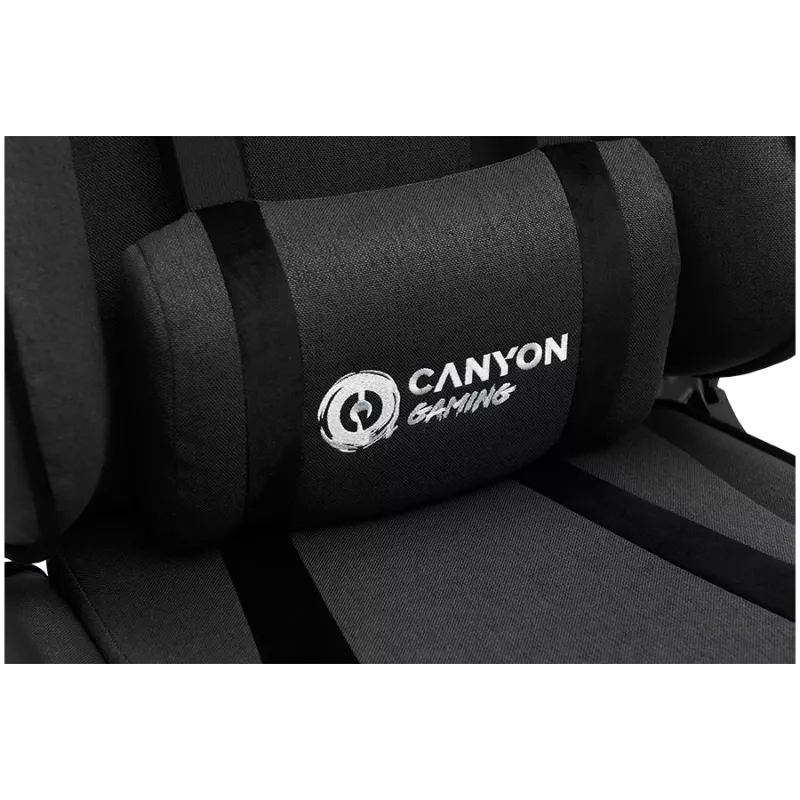 Canyon FCH01 - Crest - sedia gaming con rivestimento in tessuto - grigio