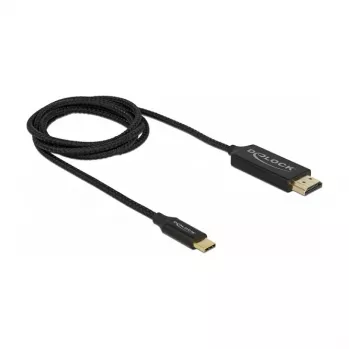 Adattatore per cavo video DeLOCK 84904 USB Type-C su HDMI 1 m nero