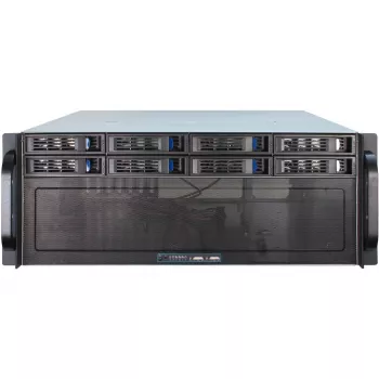 Case per server Inter-Tech 4U-4408 rack nero, argento