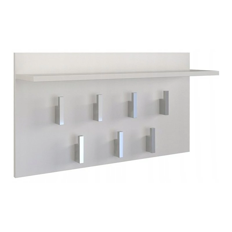 Appendiabiti Top e shop WIESZAK 2F BIEL MAT, truciolare, 7 ganci, 700×200×400 mm