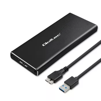 Case per SSD M.2 SATA QOLTEC 51854 USB 3.0 senza attrezzi