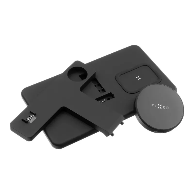 Fixed | MagPowerstation stazione di ricarica wireless 3-in-1 con supporto MagSafe | FIXMPOS-BK | nero