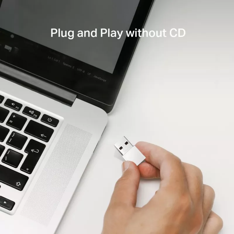 Adattatore USB di rete MERCUSYS MA30N — Wi-Fi dual band (2,4/5 GHz), 400/867 Mbit/s, USB 2.0, antenna interna, bianco