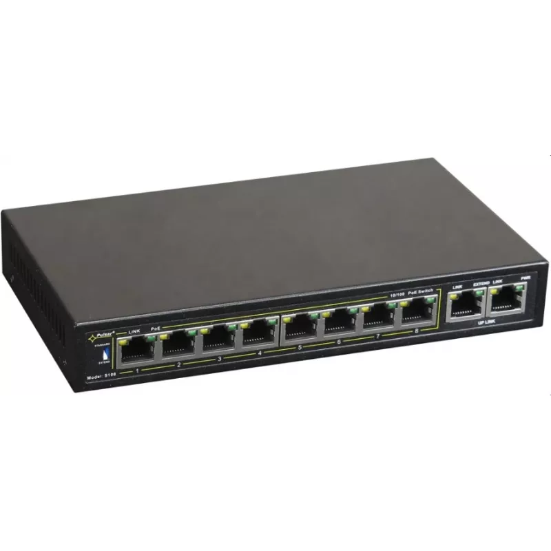 Switch di rete PULSAR S108 Fast Ethernet Power over Ethernet