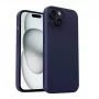Custodia protettiva Aukey PC-GJ10B per iPhone 15 Plus, blu tempesta, protezione sottile di bordi e retro