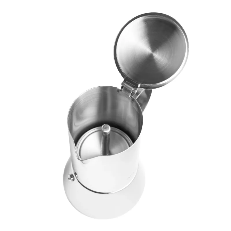 Macchina per espresso Adler AD 4419 — corpo in acciaio inox, dimensioni compatte
