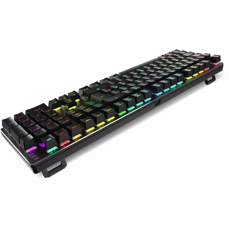 SKILLER SGK36W, Tastiera gaming nero, layout DE, Huano Red